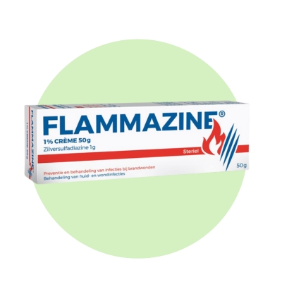 Flammazine crème voor de behandeling van brandwonden